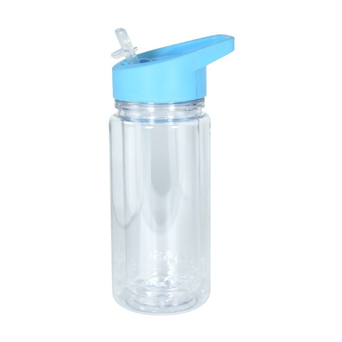 RTS US warehosue Plastic 10oz Snow Globe Kids Bottle with plug