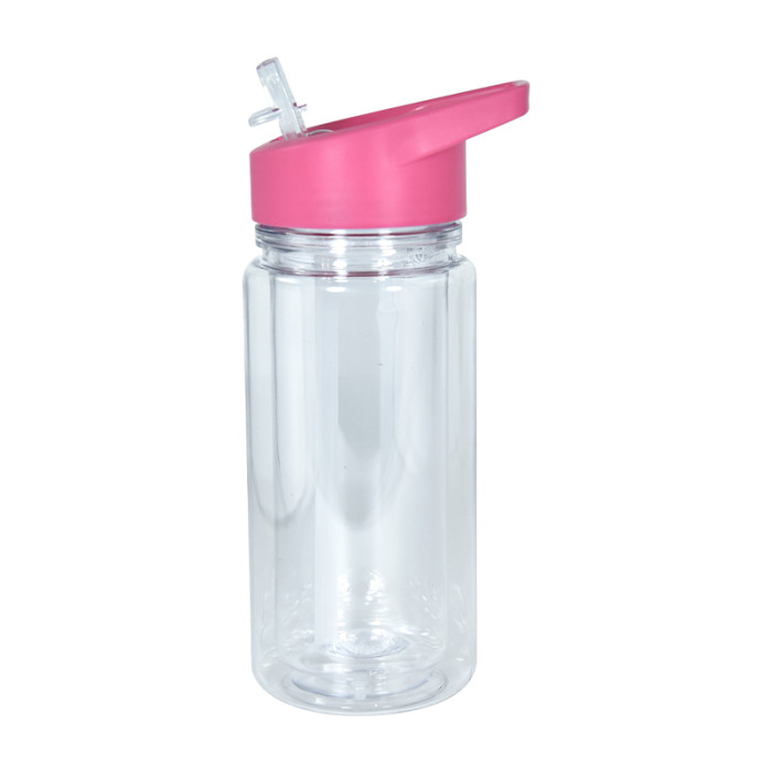 RTS US warehosue Plastic 10oz Snow Globe Kids Bottle with plug