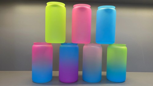 China warehosue 16oz Matte Colorful Plastic Cups
