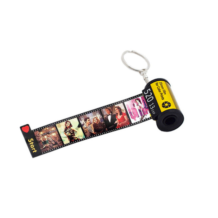 China Warehouse PET Film Sublimation Keychain Keychains Key Chain