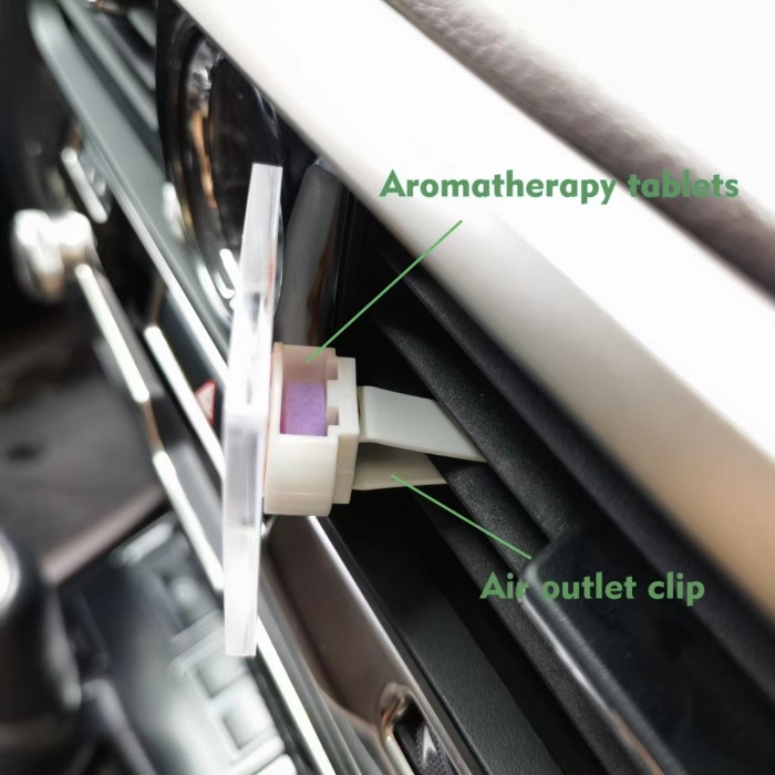 China warehouse Sublimation Acrylic Car Aromatherapy Clip