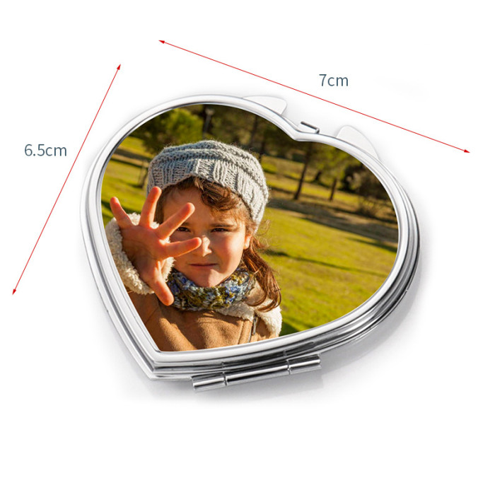 China warehouse Sublimation Cosmetic Mirror