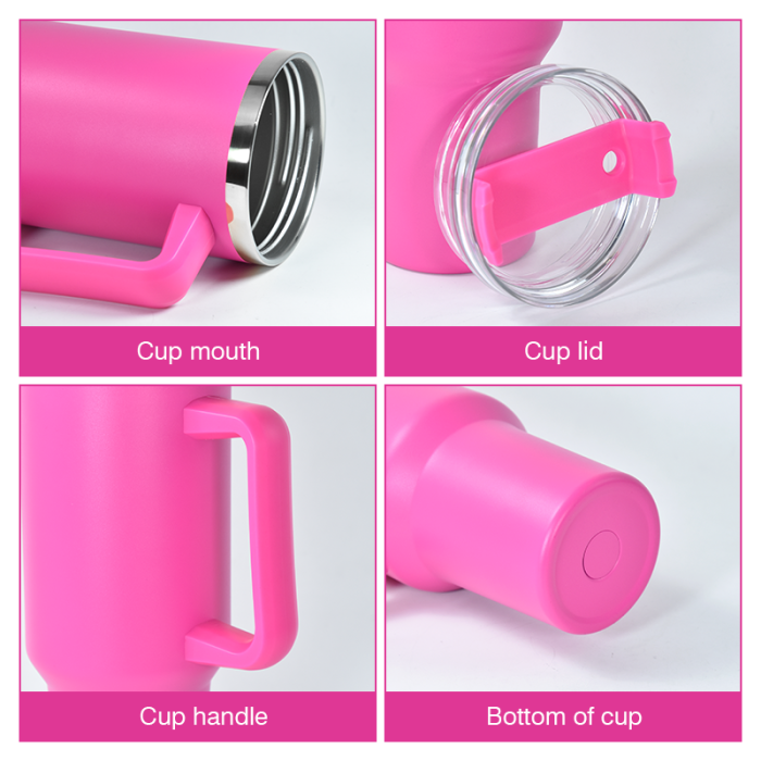 China Warehouse 40OZ powder coated travel tumblers/mugs