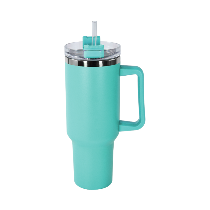 China Warehouse 40OZ powder coated travel tumblers/mugs