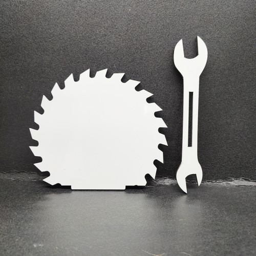 China Warehouse Sublimation MDF Blade Wrench Woodblock(Double side for sublimation)