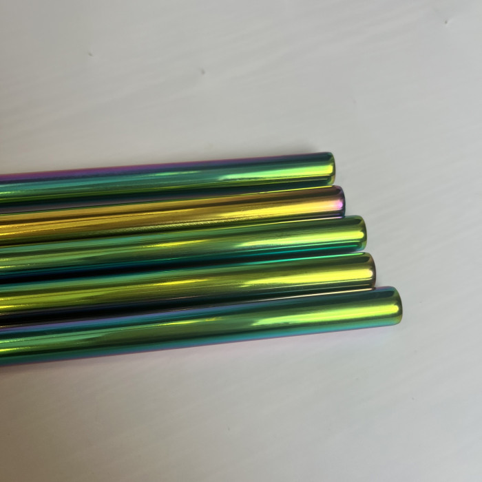 China warehouse 40OZ powder coated tumbler with rainbow plated(Not for sublimation)