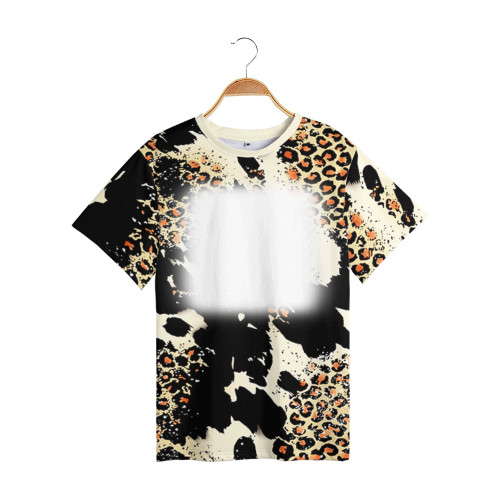 RTS US warehouse Polyester Bleached  Sublimation Shirt