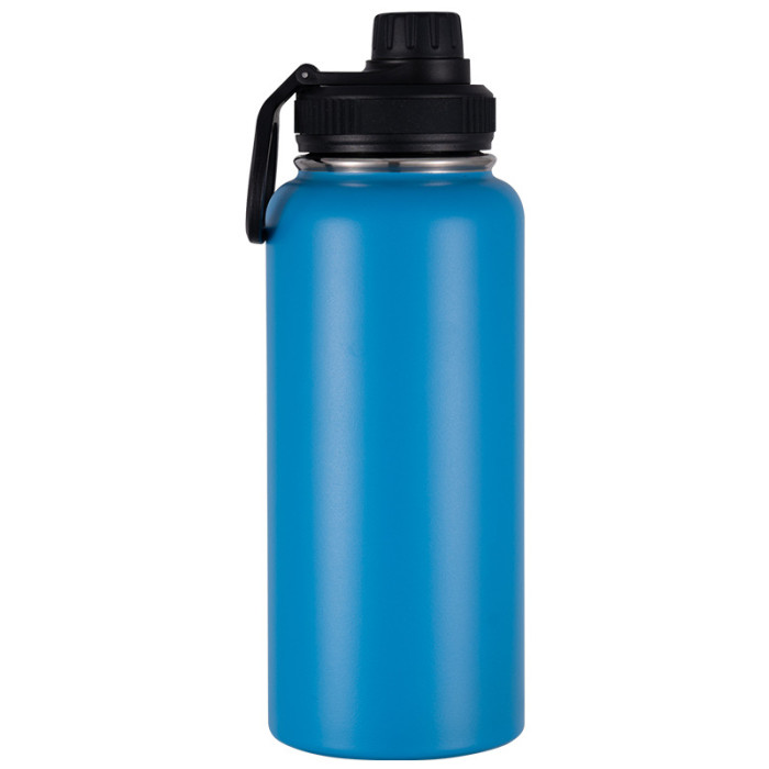 China Warehouse 32oz powder coated sports water bottle with Magnetic Lids/phone holder