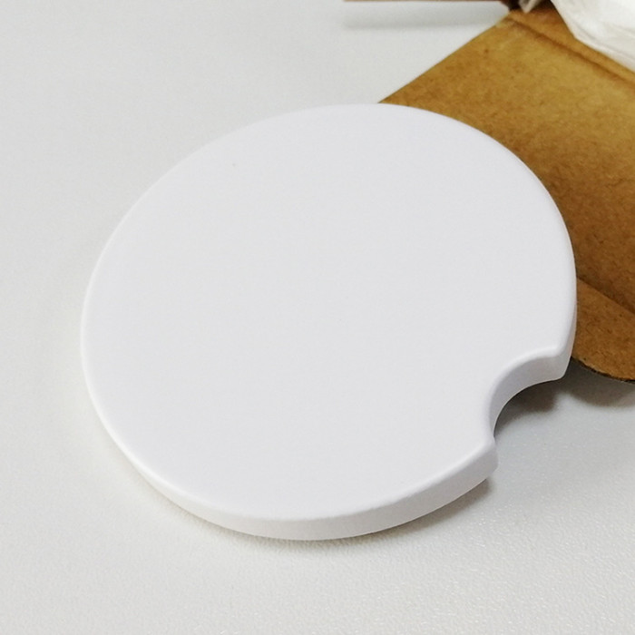 US Warehouse 2.6 inches sublimation ceramic car coaster