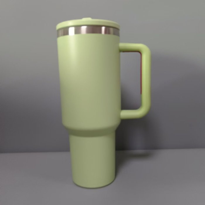 China Warehouse 40OZ Powder Coated Tumbler with sippy lid