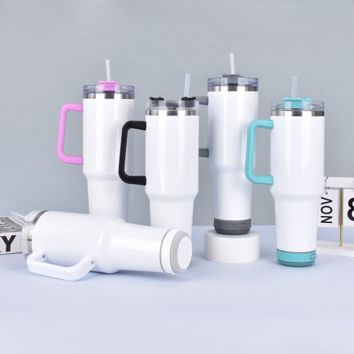 China Warehouse 40OZ sublimation Speaker Tumbler with Handle