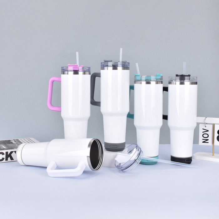 China Warehouse 40OZ sublimation Speaker Tumbler with Handle