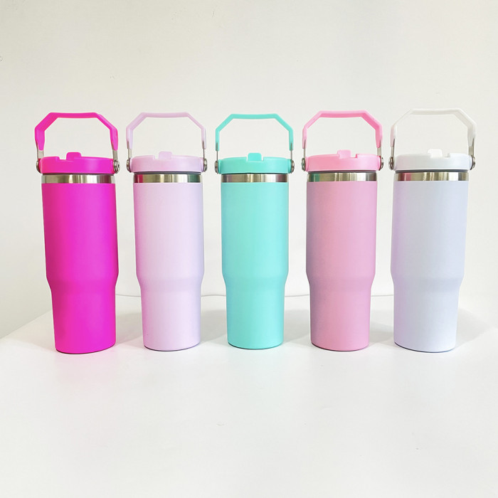 China Warehouse 30oz matte colored sublimation tumbler