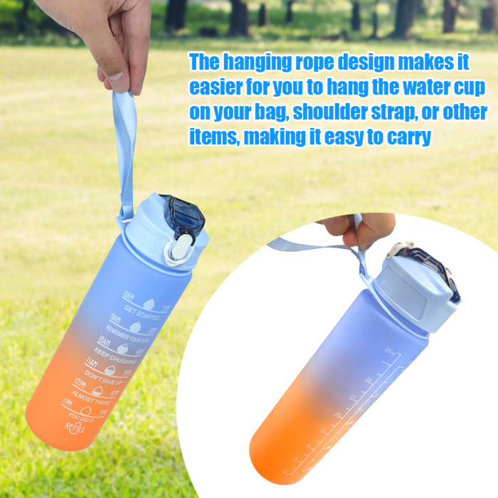 RTS US Warehouse plastic sports water bottle (Not for sublimation)