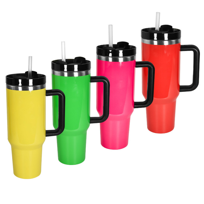 RTS US Warehouse Sublimation 40OZ NEON Tumblers