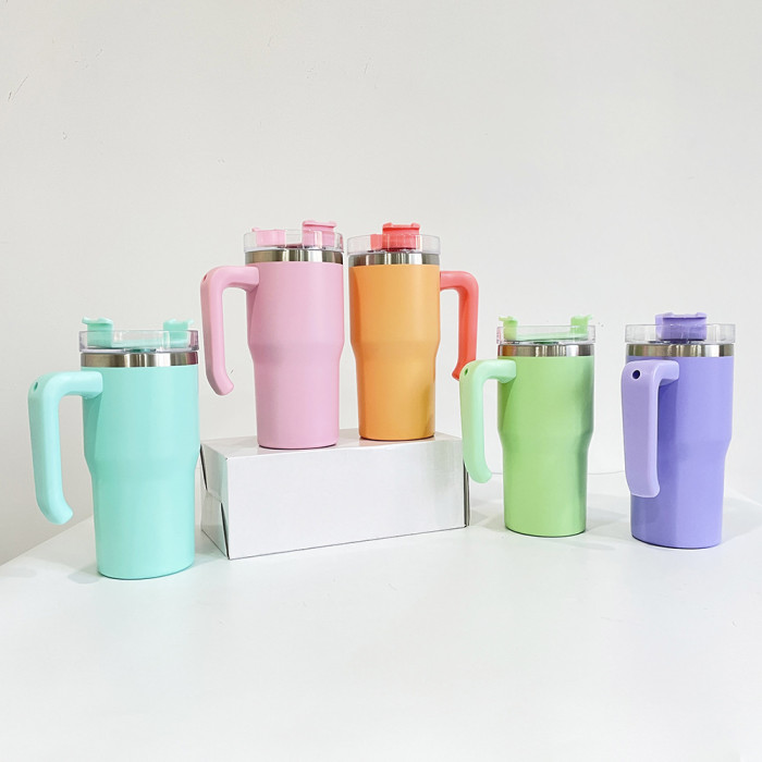 China Warehouse 20oz sublimation travel mugs with handle