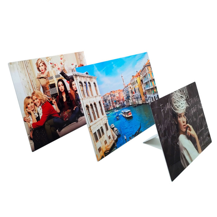 China warehouse Aluminum Sublimation Photo Frame With Stand+Glue