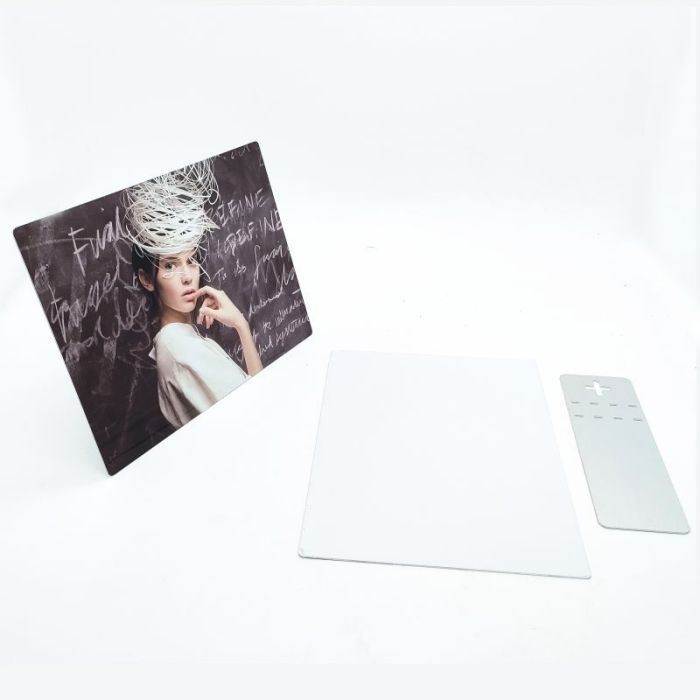 China warehouse Aluminum Sublimation Photo Frame With Stand+Glue
