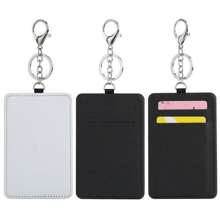 China warehouse sublimation PU leather Card Holder