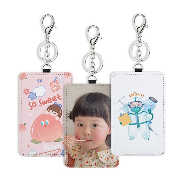 China warehouse sublimation PU leather Card Holder