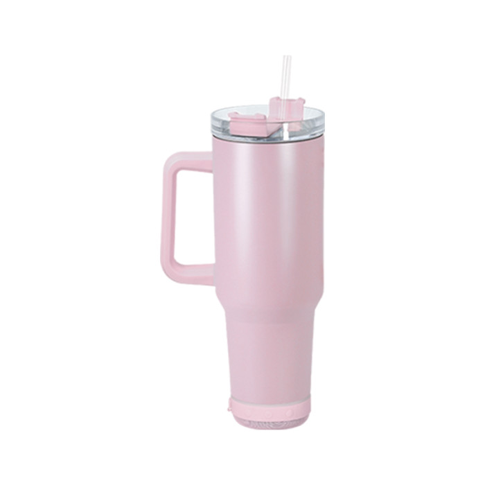 US Warehouse Matte Colored 40OZ sublimation blanks Speaker Tumbler Music Tumbler