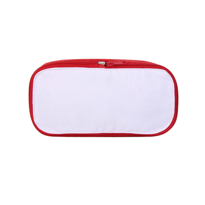 China Warehouse Polyester Sublimation Pencil Bags/Makeup Bags