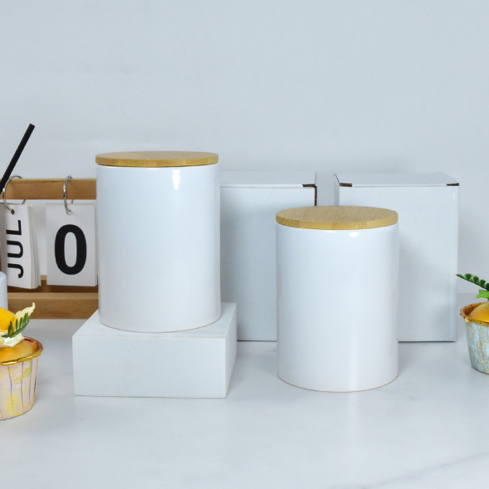 US Warehouse 11oz/15oz sublimation ceramic candle jar