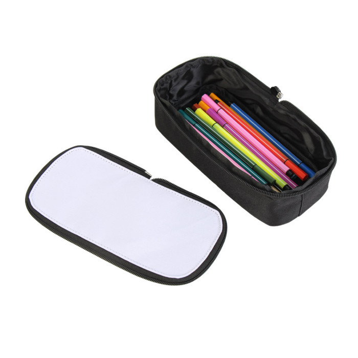 China Warehouse Polyester Sublimation Pencil Bags/Makeup Bags