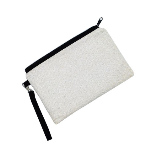 China Warehouse Flax Sublimation Makeup Bags/Pencil Bags