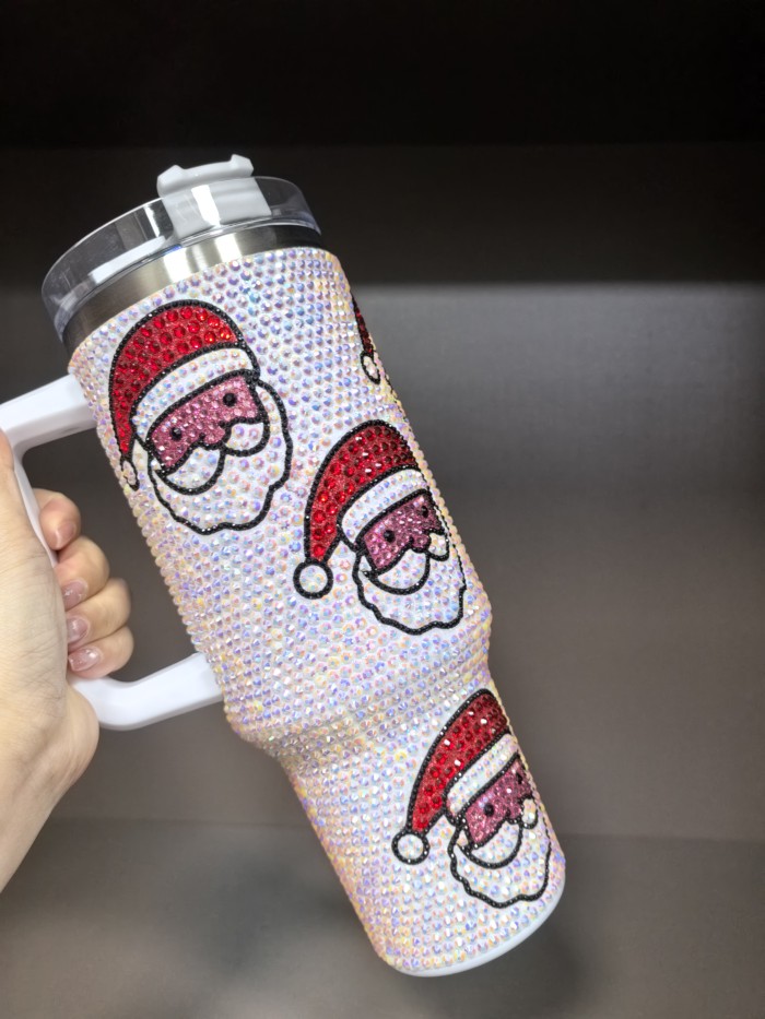 China Warehouse Christmas HOT SALE Rhinestone 40oz tumbler