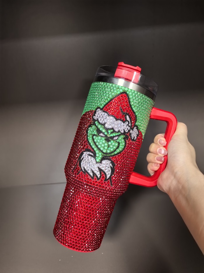 China Warehouse Christmas HOT SALE Rhinestone 40oz tumbler
