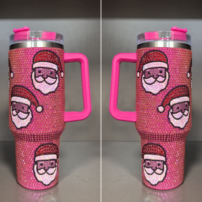 China Warehouse Christmas HOT SALE Rhinestone 40oz tumbler