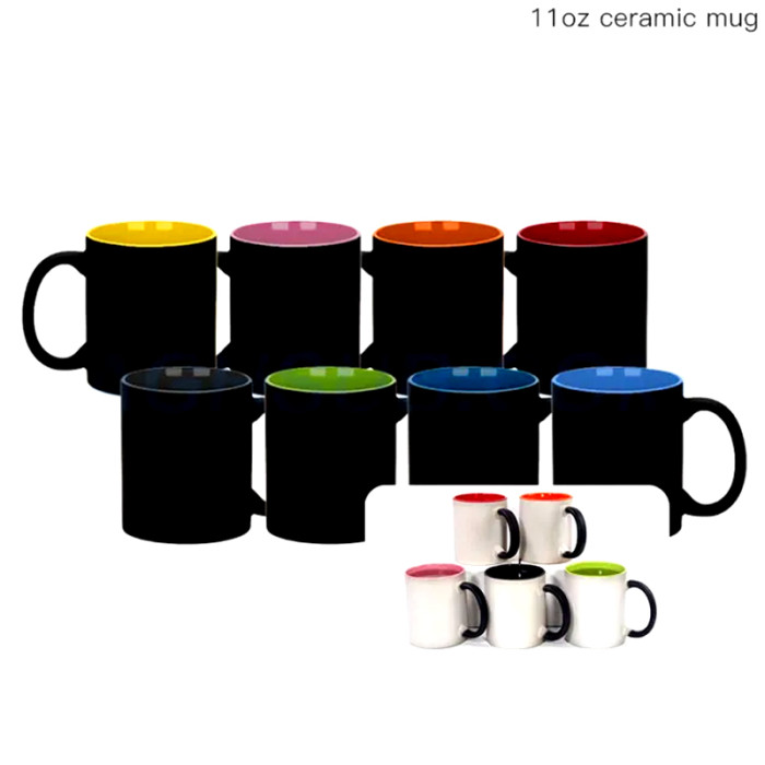 US Warehouse color changing 11oz sublimation ceramic coffee mug