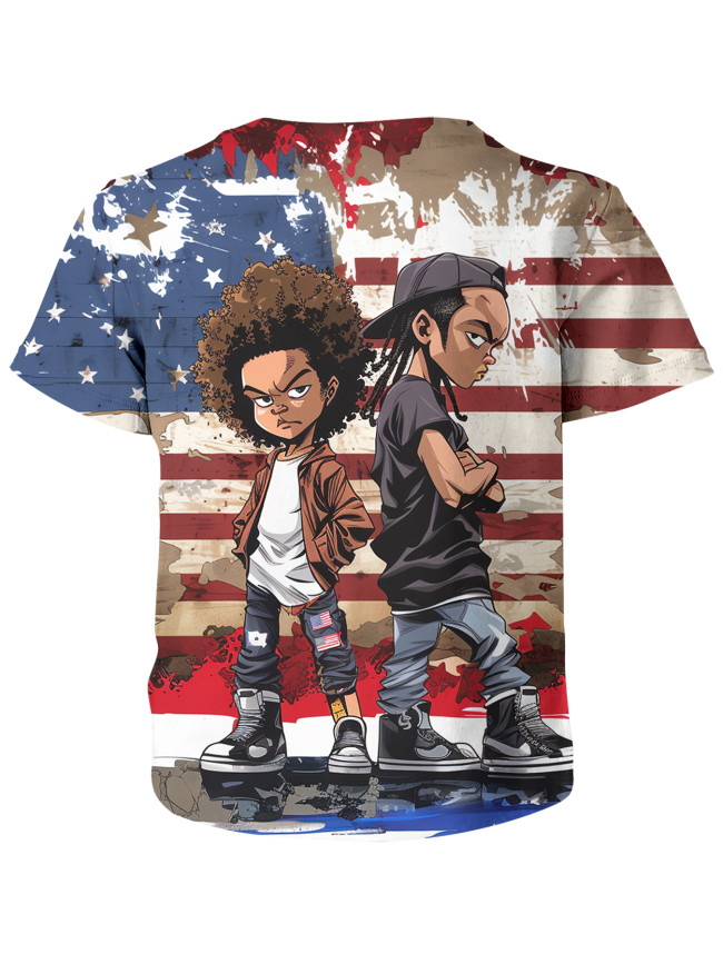 China warehouse 1pcs Polyester T-Shirt,US size