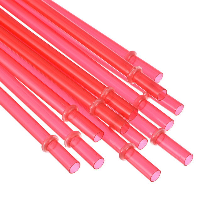China Warehouse 240 pcs 23cm PP plastic Colorful Reuseable Straws