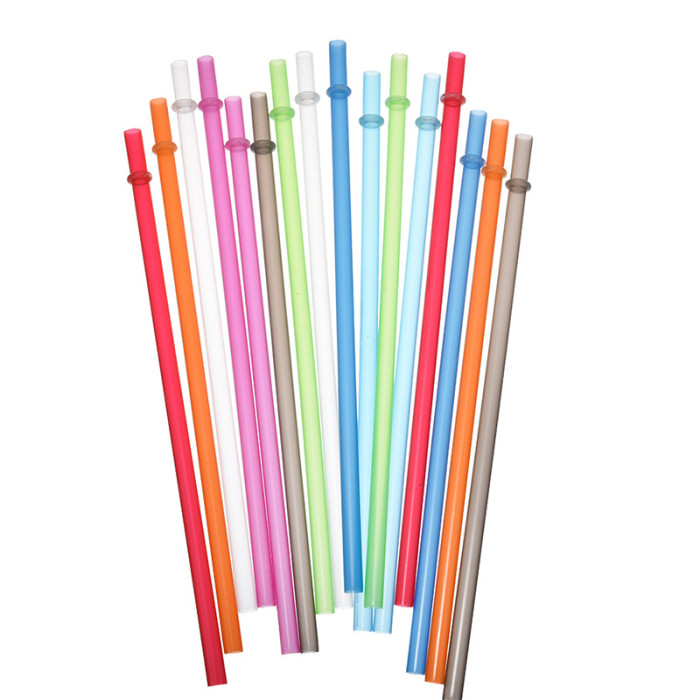 China Warehouse 240 pcs 23cm PP plastic Colorful Reuseable Straws
