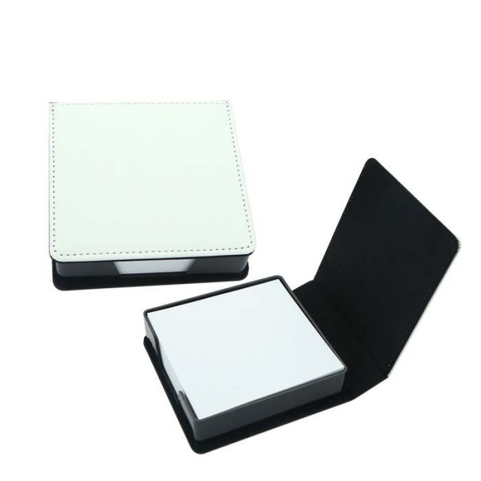 China warehouse sublimation PU leather Note Box with paper