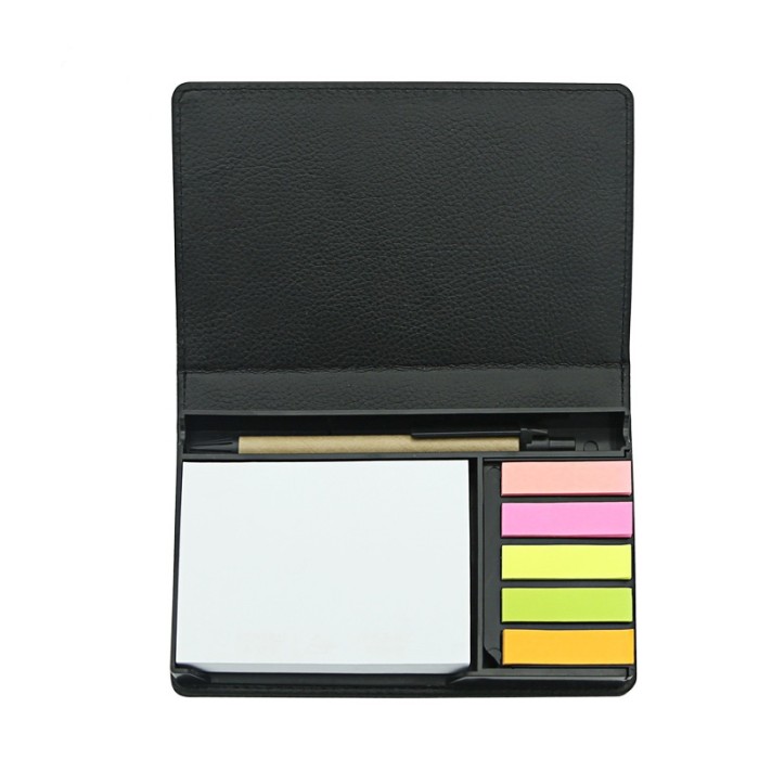 China warehouse Rectangle sublimation PU leather Note Box with paper+pen