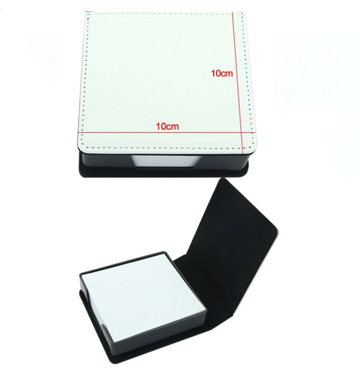China warehouse sublimation PU leather Note Box with paper