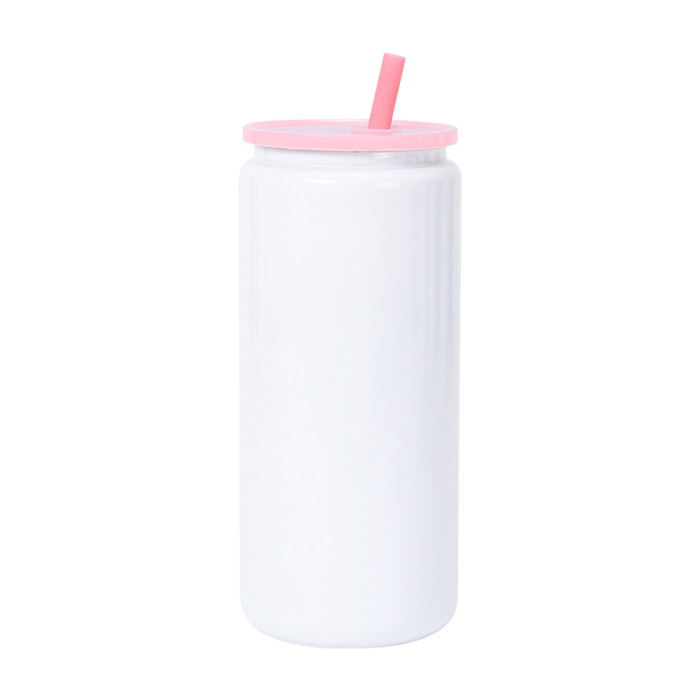 China Warehouse 16oz White Stainless Steel Sublimation Blanks Cups