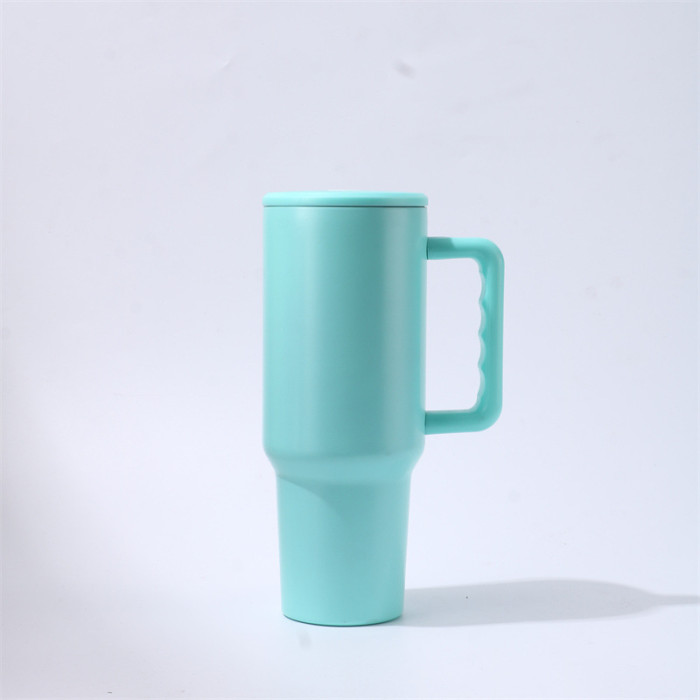 China Warehouse 40oz matte sublimation tumblers with handle