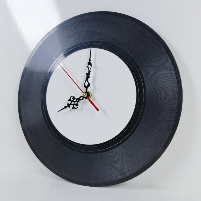 China warehouse 12 inches Plastic Record Sublimation clock