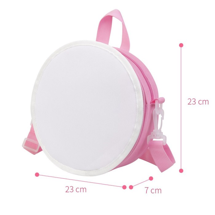 China warehouse Mini Sublimation Round Backpack