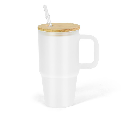 US warehosue 20oz Frosted Sublimation Glass Tumblers with Handle