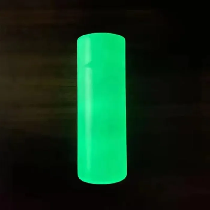 RTS US Warehouse Glow In The Dark 20oz Sublimation Straight Skinny Tumbler