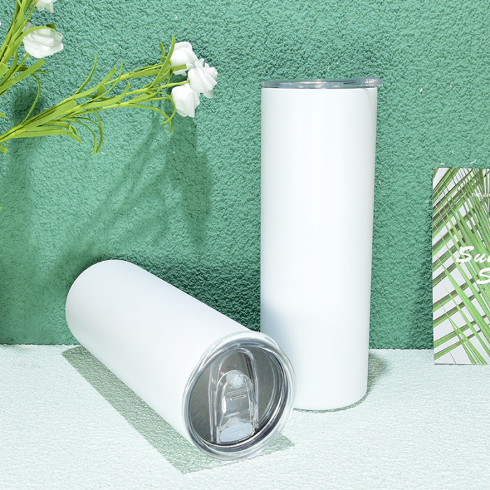 RTS US Warehouse Glow In The Dark 20oz Sublimation Straight Skinny Tumbler