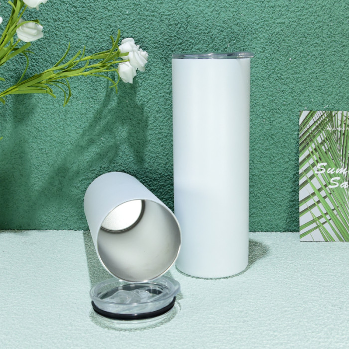 RTS US Warehouse Glow In The Dark 20oz Sublimation Straight Skinny Tumbler