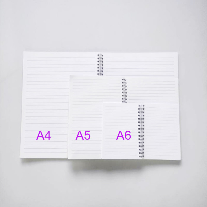 China warehouse Sublimation A6 Notebooks with 60 papges