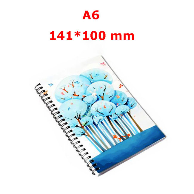 China warehouse Sublimation A6 Notebooks with 60 papges