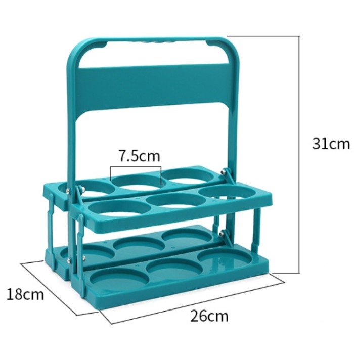 China Warehouse PP plastic  Foldable Beer/Cup Rack/Holder